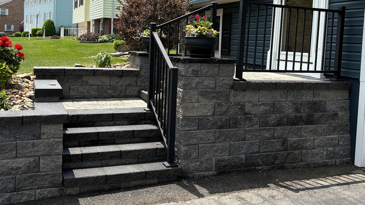 Front Yard Retaining Wall